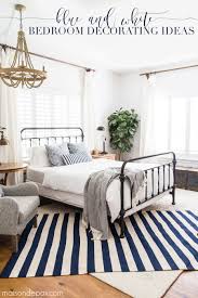 Blue white and grey bedroom decor. Blue And White Bedroom Ideas For Summer Maison De Pax