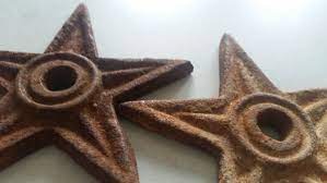 Cast Iron Masonry Stars Hurricane And Earthquake Bolt Etsy Primitive Decorating Architectural Salvage Cast Iron