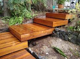 Platform steps for a deck. 2020 How Much Does Composite Decking Cost Garden Stairs Outdoor Stairs Garden Steps