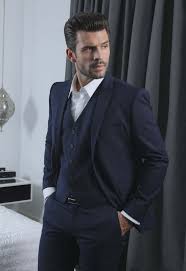 Costume mariage, costume cérémonie en vente sur la boutique en ligne de costume homme kebello. Costume De Mariage 3 Pieces Bleu Marine Caralys Nice 06