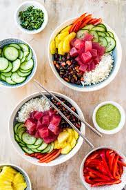Summer Poke Bowl Recipe Poke Bowl Recipe Bowls Recipe Poke Bowl