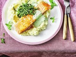 Koolraap Aardappelpuree Met Gegrilde Zalm Zeekraal En Dillesaus Recept Gegrilde Zalm Dillesaus Gezonde Gerechten