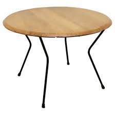 Retro coffee table by jindřich halabala, 1950s. Very Stylish Round Retro Coffee Table For Sale At 1stdibs