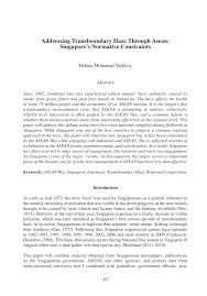 911 is essential if the hazing is considered life threatening, while the office of greek life can be the place to report preventing hazing starts with spreading awareness. Pdf Addressing Transboundary Haze Through Asean Singapore S Normative Constraints