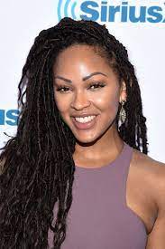 Meagan Good Shares No Fuss Approach To Hair Faux Locs Hairstyles Locs Hairstyles Hair Inspiration