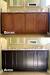 Grey Gel Stain Over Oak Cabinets