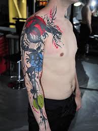 A common term in the tattoo industry is bold will hold. Great Bold Design With A Couple Colours Would Age Well Dutch Ink Japanese Tattoo Sleeve Sleeve Tattoos Tattoos
