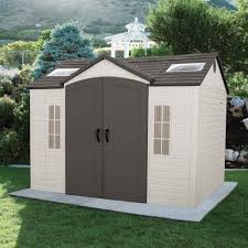 Lifetime 10x8 Ft Plastic Storage Shed Kit W Floor 60005 Garden Storage Shed Outdoor Sheds Building A Shed