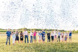 Baby Gender Reveal Confetti Cannons Jill Gum Photography