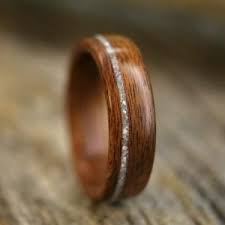 Wood And Diamond Ring Wedding Men