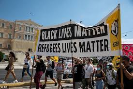 Appetizing busty lesbos blair summers, julia ann, rahyndee james have sex. Four Young Afghan Men Charged With Arson After Enormous Blaze At Lesbos Migrant Camp Daily Mail Online