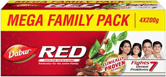 Dabur Red Toothpaste For Complete Oral Care | Fluoride-Free | Buy 3 Get 1  Free 200Gm Each: Buy Combo Pack Of 4.0 Tubes At Best Price In India | 1Mg