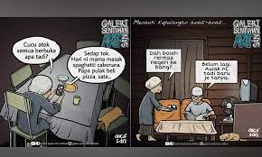 © copyright (c) 2016 tempo.co foto. Malaysiakini Cartoonist Finds Inspiration On Daily 80km Bike Commute