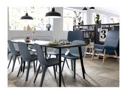 Odger Ikea 89 Black Rectangular Dining Table Dining Table In Kitchen Rectangular Dining Table