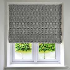Check spelling or type a new query. Mcalister Textiles Geometric Patterned Black Roman Blind