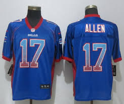 Nike Bills 17 Josh Allen Blue Drift Fashion Elite Jersey Nfl Jerseys Nfl Nfl Shop