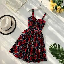 Gamis yang juga sedang trend di tahun 2019 yaitu gamis mofita maxi. Floral Print Vintage Spaghetti Strap Summer Mini Short Dress Party Polka Dot Casual White Red Apricot Blue Black Floral Print Vintage Spaghetti Strap Sum By W Short Dresses Short Mini Dress