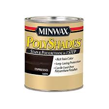 Minwax 213974444 Polyshades Stain Polyurethane In 1 Step 1 2 Pint Classic Black Satin