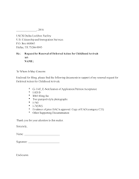 Consideration of deferred action for childhood. 2