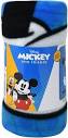 Amazon.com: Mickey 45 x 60 Fleece Throw Blanket | Fun Mickey Mouse ...