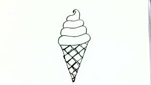 How to draw an ice cream cone real easy for kids and beginners. How To Draw Ice Cream Cone In Easy Steps For Beginners Youtube