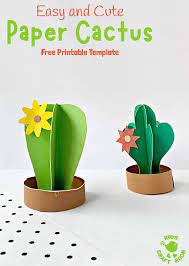 To do that, watch this video till end ❤️. 3d Paper Cactus Craft Kids Craft Room