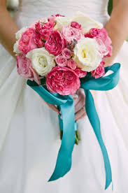 Pink king protea and greenery wedding bouqut. Pink Wedding Color Ideas Arabia Weddings