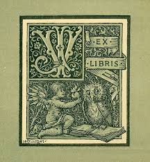 Bookplate Of Jv Book Plates Ex Libris Vintage Graphics