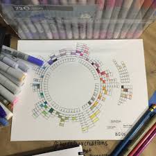 Copic paintings search result at paintingvalley com. Blank Radial Copic Color Chart Album On Imgur