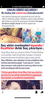 Uraw Mavi Sac Serumu