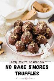 S Mores Truffles No Bake Recipe Recipe Easy Chocolate Desserts Truffles Easy No Bake Easy No Bake Cookies