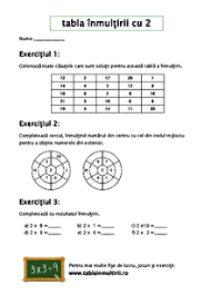 Esti aici:home » scoala » matematica » probleme clasa i » fisa de lucru nr.1, matematica, clasa i. Versiunea ImprimabilÄƒ A FiÈ™elor De Lucru Pentru Tabla InmulÈ›irii FiÈ™e De Lucru Pentru MatematicÄƒ