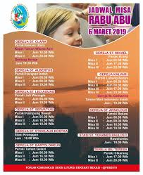 Jadwal misa tvri 2021 : Rabu Abu Katedral Jakarta