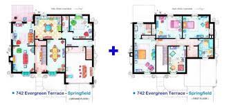 Fiktive adresse in springfield des hauses der familie simpson. Das Haus Der Simpsons Individuelle Grundrisse Etsy