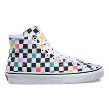 Black And White Checkered High Top Vans Party Checker Sk8 Hi Decon Shop At Vans Vans Checkerboard Vans Shoes