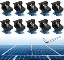 Amazon.com: Anbte 10pcs Solar Panel End Clamp for Standard ...