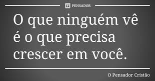 O Que Ninguem Ve E O Que Precisa O Pensador Cristao