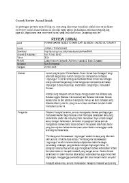 Salah satu jurnal internasional yang bereputasi baik adalah telah terindex di databse scopus. Doc Contoh Review Jurnal Ilmiah Taufiq Qurrahman Academia Edu