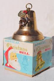 This results in a large and beautiful collection of christmas decorations, baubles, artificial christmas trees and christmas lights, which brings the spirit of christmas to your home and garden. Vintage Gold Aluminum Christmas Bell Musical Music Box Holiday Decoration In Original Box Christmas Music Box Christmas Bells Christmas Deco