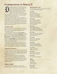 Dnd 5e Homebrew Compendium Of Spells 2 By Anathemys