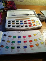 Van Gogh Watercolors In Giverny Van Gogh Watercolor Watercolor Pallet Art Tutorials Watercolor