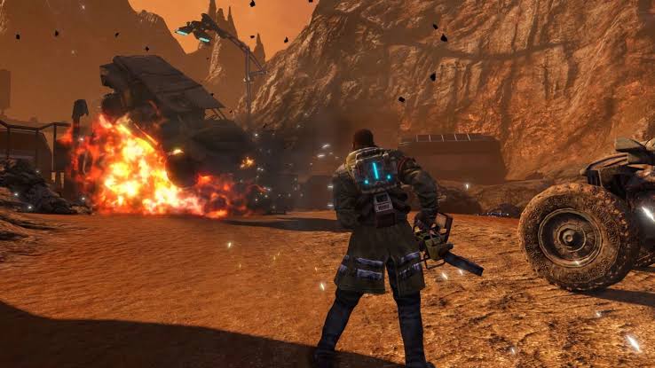 Скриншот игрового процесса Red Faction Guerrilla Re-Mars-tered