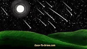 Into my bosom and be lost in me. How To Draw Meteor Shower Shooting Stars View From Hills Easy To Draw Com