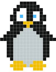 Pingouin Wall Decals Tapestry Crochet Patterns Sticker Wall Art Pixel Art