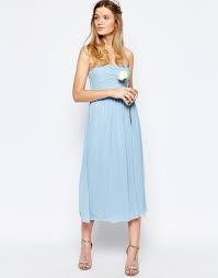 Vila Bandeau Midi Dress At Asos Com Gorgeous Bridesmaid Dresses Bridesmaid Dresses Under 50 Bridesmaid Dresses