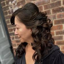 Mother of the bride half up/half down Hairstyle
