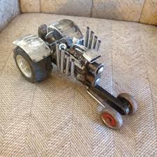 Metal Tractor Junk Art Tractor Art Metal Figurines Junk Art