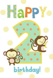 Happy second birthday to you, i hope you will enjoy blowing the candles on your cake and opening your presents! Louise Anglicas Las 00085 Las Boy Monkeys Age 2 Psd Happy Birthday Kids 2nd Birthday Boys Happy Birthday Frame