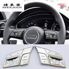 Car Steering Wheel Buttons Trim Cover Stickers For Audi Q3 Q5 A1 A3 Best Price Oempartscar Com Audi Q3 Steering Wheel Audi