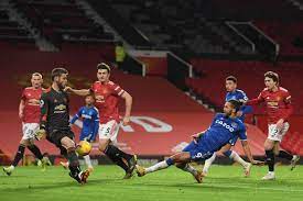 64:39 dimitar berbatov is flagged. Manchester United 3 3 Everton Report Last Ditch Calvert Lewin Leveller Stuns Solskjaer S Side